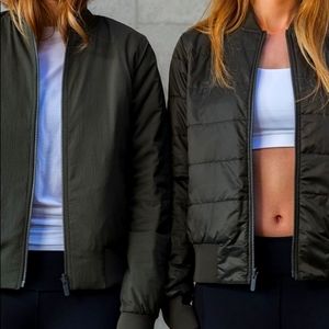 Lululemon Black “Non-Stop” Reversible Bomber Jacket